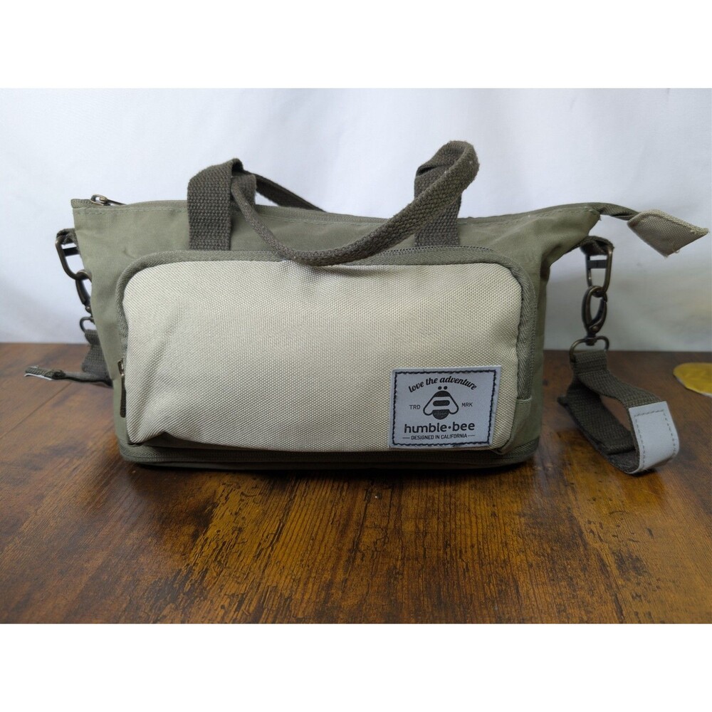 Humble-Bee Mini Charm Stroller Organizer Bag Convertible Diaper Purse Olive...